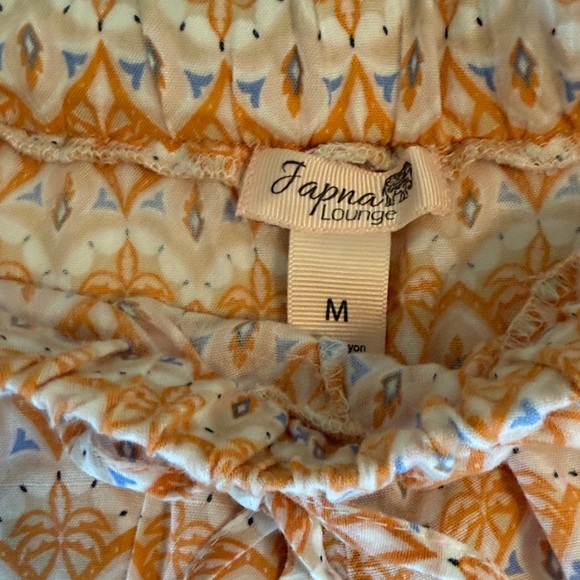 Japna Orange and Cream Patterned Pajama Set - Picture 6 of 8